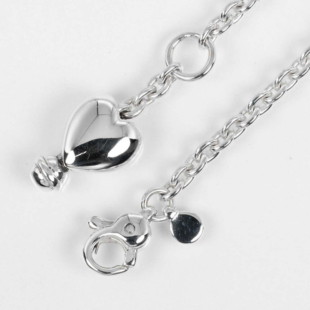 TIFFANY Authentic Silver Heart Charm Bracelet - Picture 5 of 7
